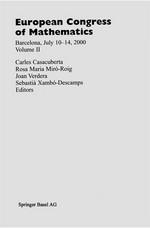 European Congress of Mathematics: Barcelona, July 10–14, 2000 Volume II 