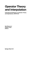 Operator Theory and Interpolation: International Workshop on Operator Theory and Applications, IWOTA 96 
