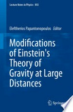 Modifications of Einstein's theory of gravity at large distances