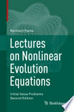 Lectures on Nonlinear Evolution Equations: Initial Value Problems /