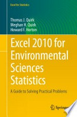 Excel 2010 for Environmental Sciences Statistics: A Guide to Solving Practical Problems 