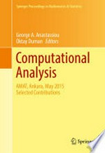 Computational Analysis: AMAT, Ankara, May 2015 Selected Contributions