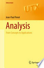 Analysis: From Concepts to Applications 