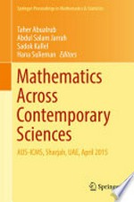 Mathematics Across Contemporary Sciences: AUS-ICMS, Sharjah, UAE, April 2015 