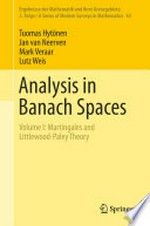Analysis  in Banach Sapces: Volume I: Martingales and Littlewood-Paley Theory