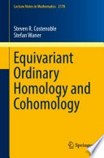 Equivariant Ordinary Homology and Cohomology