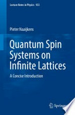Quantum spin systems on infinite lattices: a concise introduction