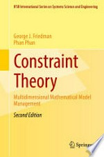 Constraint Theory: Multidimensional Mathematical Model Management /