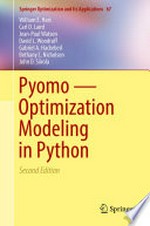 Pyomo - Optimization Modeling in Python