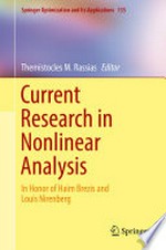 Current Research in Nonlinear Analysis: In Honor of Haim Brezis and Louis Nirenberg /