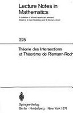 Théorie des intersections et théorème de Riemann-Roch