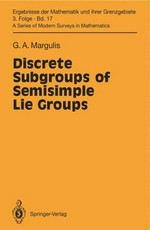 Discrete subgroups of semisimple lie groups