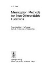 Minimization methods for non-differentiable functions