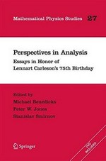 Perspectives in Analysis: Essays in Honor of Lennart Carleson's 75th Birthday
