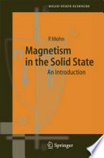 Magnetism in the Solid State: An Introduction 