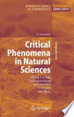 Critical Phenomena in Natural Sciences: Chaos, Fractals, Selforganization and Disorder: Concepts and Tools 