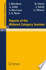 Reports of the Midwest Category Seminar