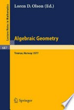 Algebraic Geometry: Proceedings, Tromsø Symposium, Norway, June 27 – July 8, 1977 /