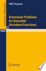 Extremum Problems for Bounded Univalent Functions