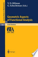 Geometric Aspects of Functional Analysis: Israel Seminar 2001-2002 