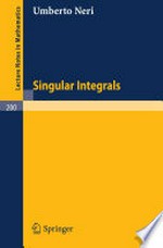 Singular Integrals