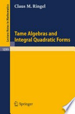 Tame Algebras and Integral Quadratic Forms