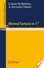 Minimal Surfaces in ℝ3