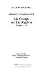 Lie groups and Lie algebras. Part I. Chapters 1-3