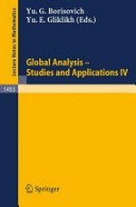 Global analysis : studies and applications IV