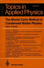 The Monte Carlo method in condensed matter physics