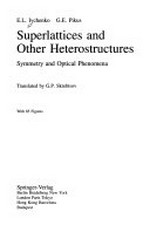 Superlattices and other heterostructures: symmetry and optical phenomena