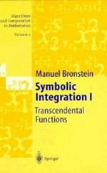 Symbolic integration I: transcendental functions