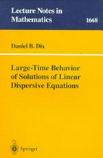 Large-time behavior of solutions of linear dispersive equations