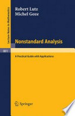 Nonstandard Analysis: A Practical Guide with Applications /