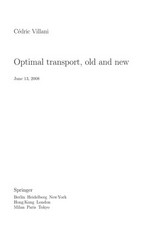 Optimal transport: old and new