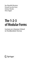 The 1-2-3 of Modular Forms: Lectures at a Summer School in Nordfjordeid, Norway