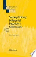 Solving Ordinary Differential Equations I: Nonstiff Problems /
