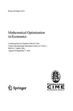 Mathematical Optimiation in Economics