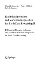 Evolution Inclusions and Variation Inequalities for Earth Data Processing II: Differential-Operator Inclusions and Evolution Variation Inequalities for Earth Data Processing