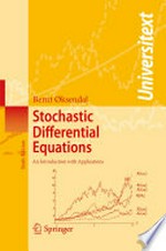 Stochastic Differential Equations: An Introduction with Applications 