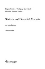 Statistics of Financial Markets: An Introduction 