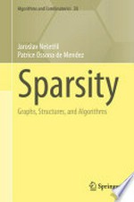 Sparsity: Graphs, Structures, and Algorithms /