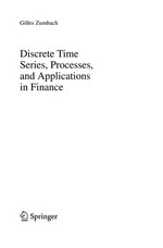 Discrete Time Series, Processes, and Applications in Finance