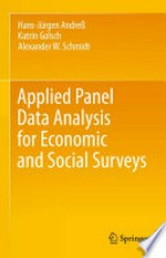 Applied Panel Data Analysis for Economic and Social Surveys