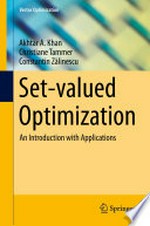 Set-valued Optimization: An Introduction with Applications 