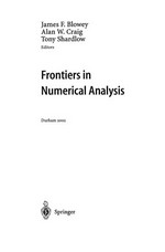 Frontiers in Numerical Analysis: Durham 2002 /
