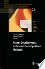 Recent Developments in Domain Decomposition Methods