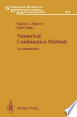 Numerical Continuation Methods: An Introduction /