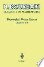 Topological Vector Spaces: Chapters 1–5 
