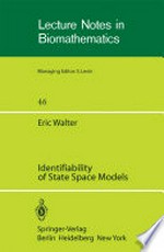 Identifiability of State Space Models: with applications to transformation systems /